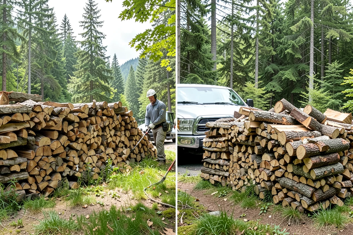 Log Bucking Service in Sedro-Woolley, Skagit County, WA - Measure and confirm your target round length