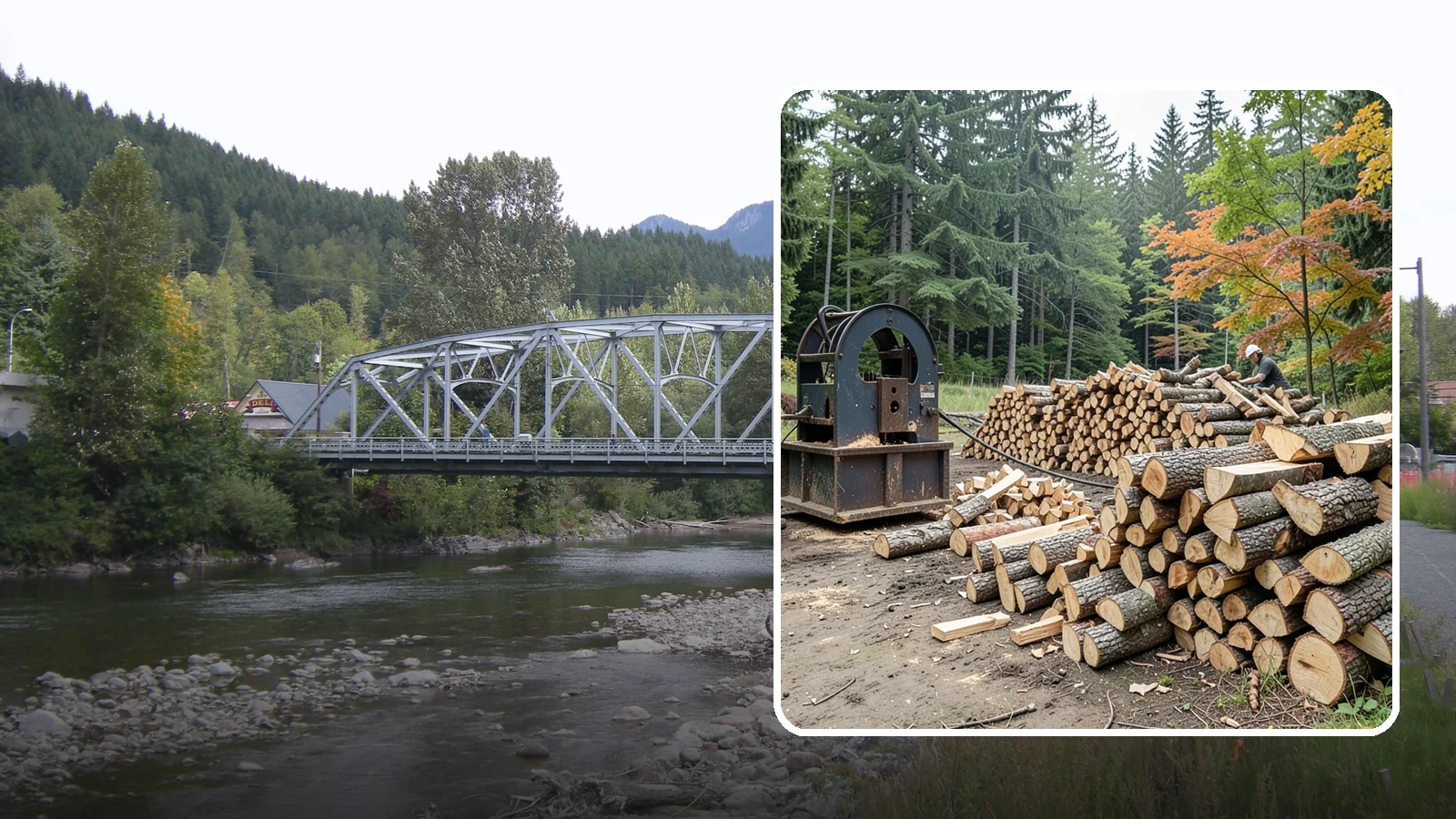 Log Bucking Service in Skykomish, King County, WA - We cut your long logs down to firewood-length rounds, sized for splitting, stacking, and your stove or fireplace.