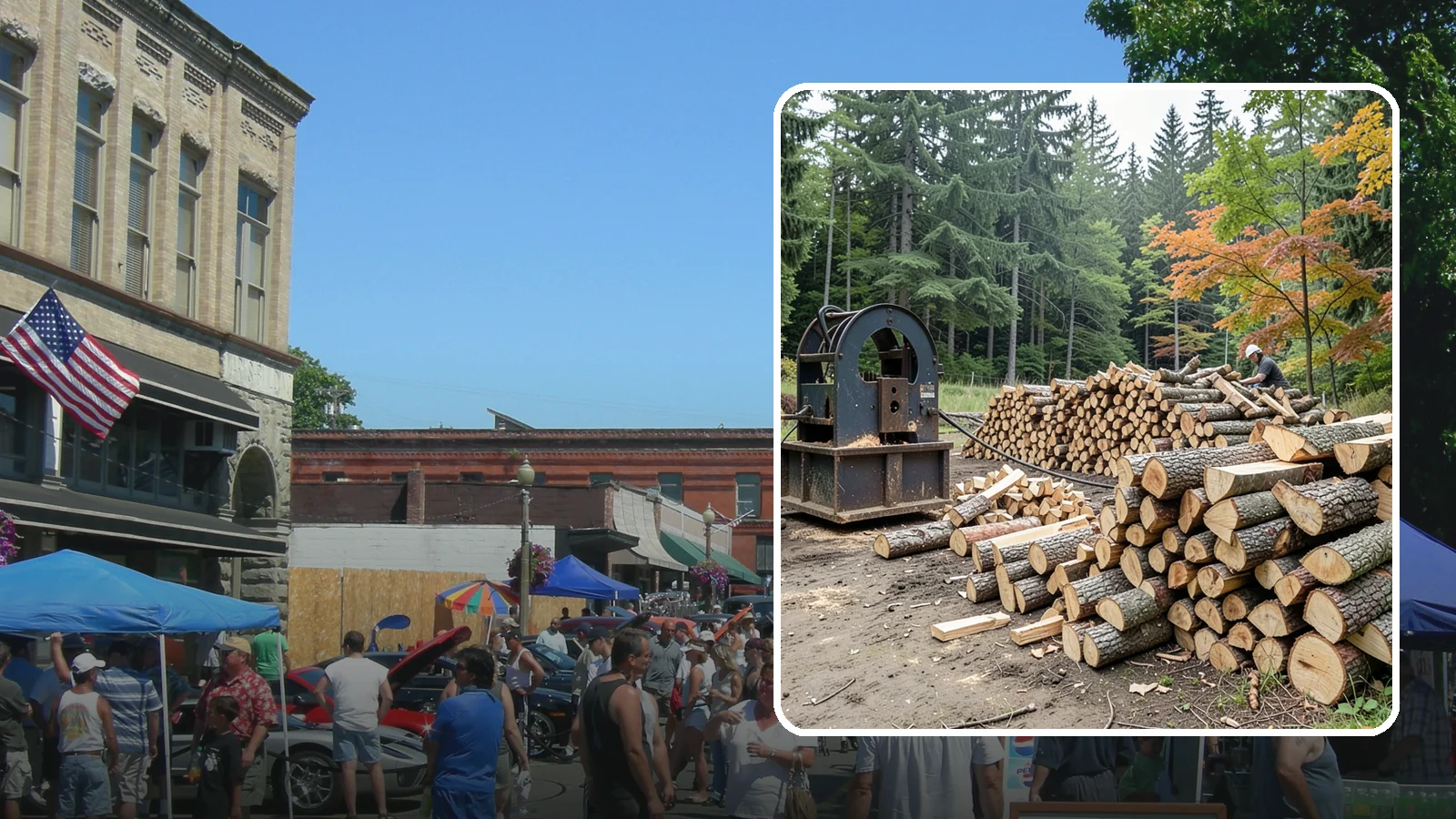Log Bucking Service in Snohomish, Snohomish County, WA - We cut your long logs down to firewood-length rounds, sized for splitting, stacking, and your stove or fireplace.