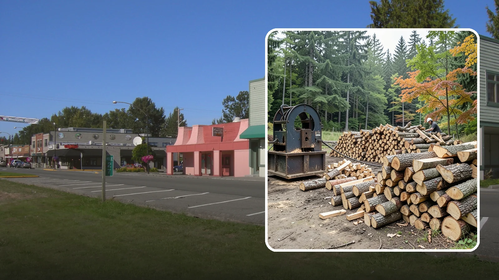 Log Bucking Service in Snoqualmie, King County, WA - We cut your long logs down to firewood-length rounds, sized for splitting, stacking, and your stove or fireplace.