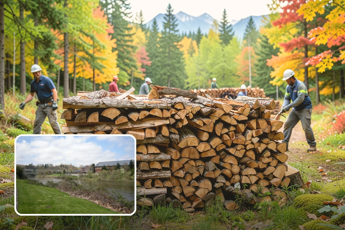 Log Bucking Service in Tukwila, King County, WA - Cuts long logs into workable firewood rounds