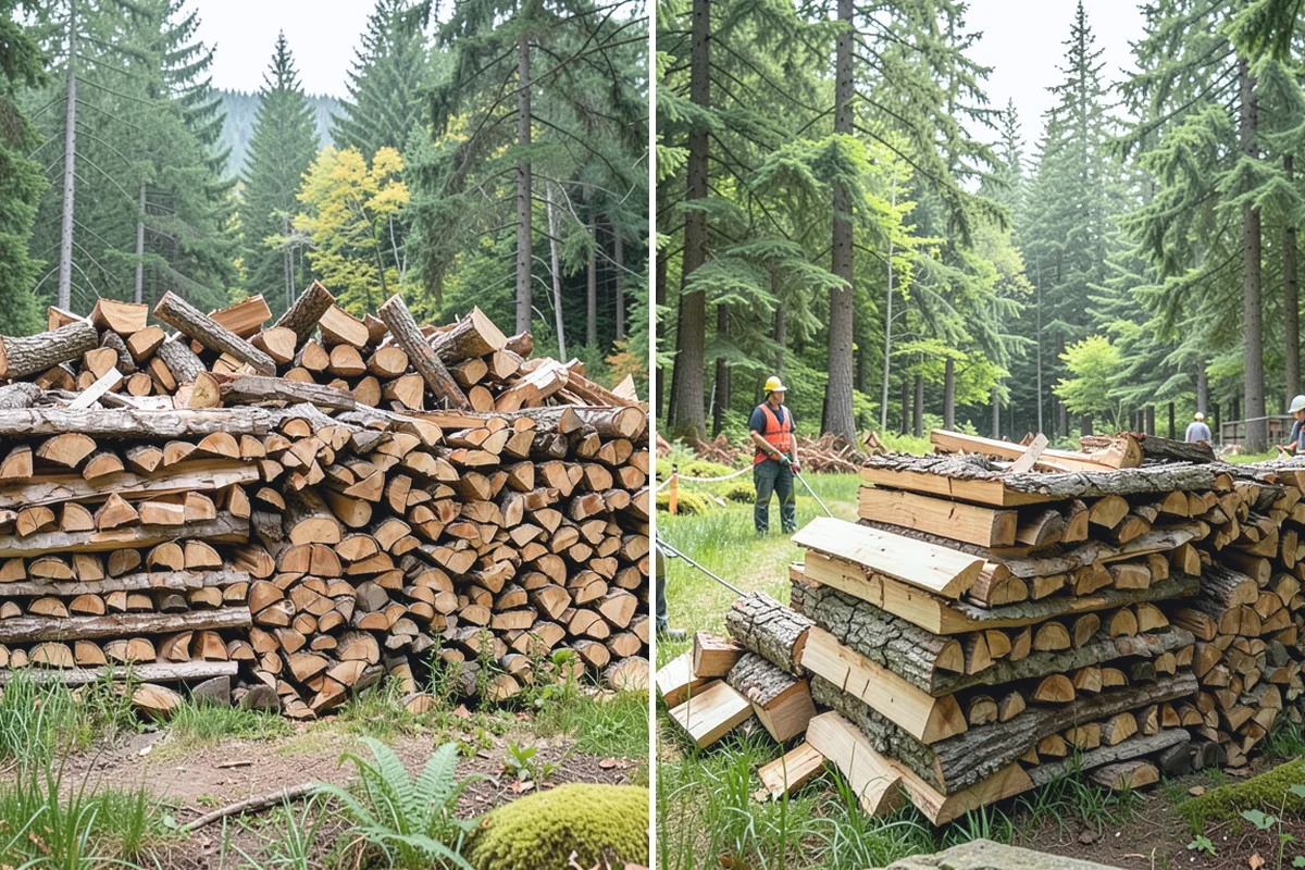 Log Bucking Service in Woodinville, King County, WA - Measure and confirm your target round length