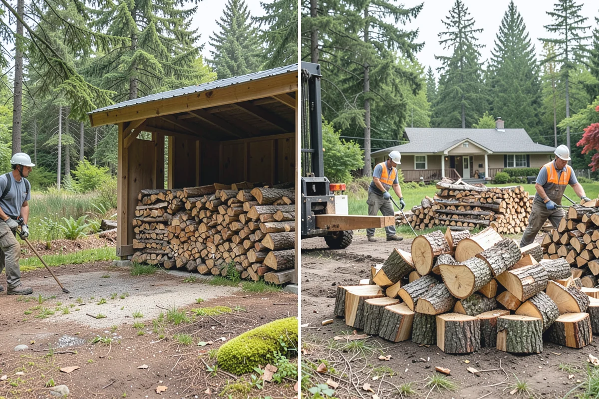Log Bucking in Auburn, King County, WA - We confirm your preferred round length