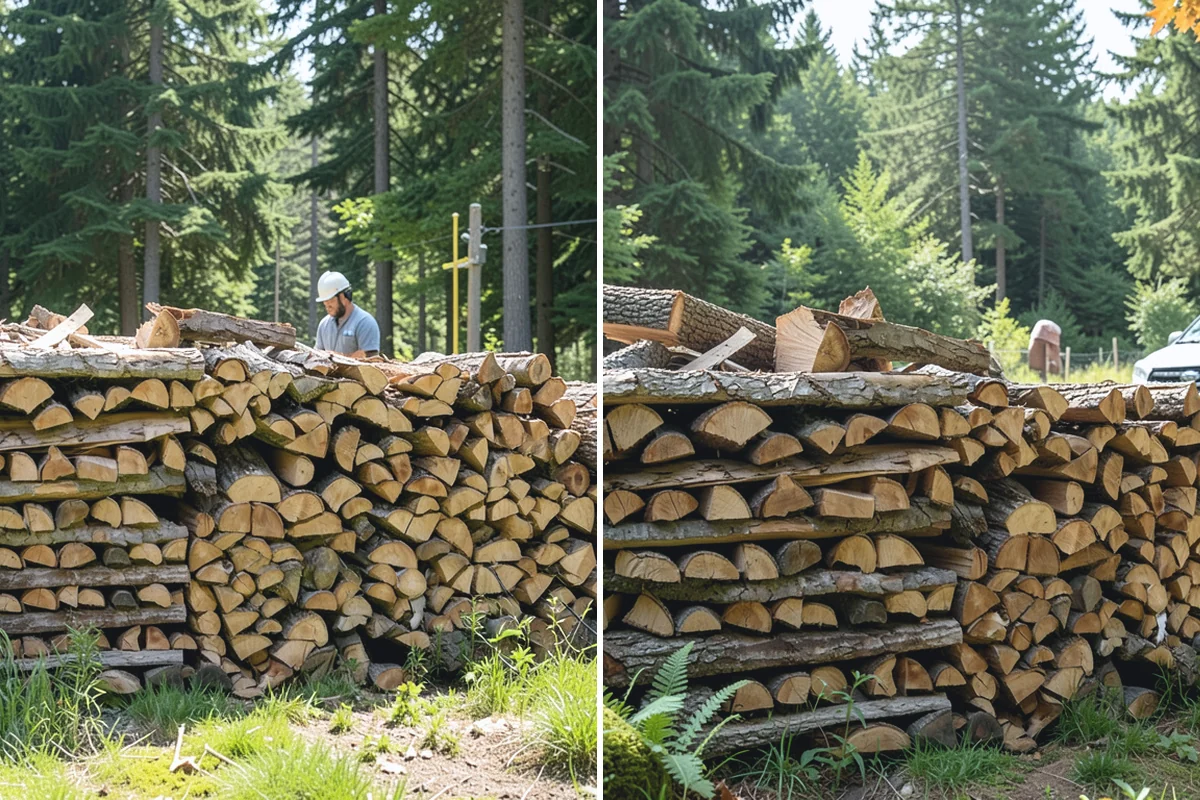 Log Bucking in Beaux Arts Village, King County, WA - We confirm your preferred round length
