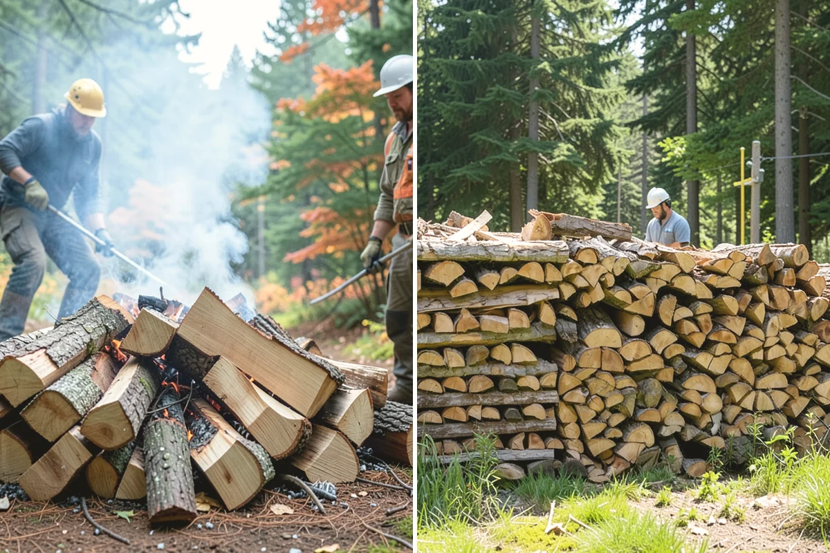 Log Bucking in Burlington, Skagit County, WA - We confirm your preferred round length