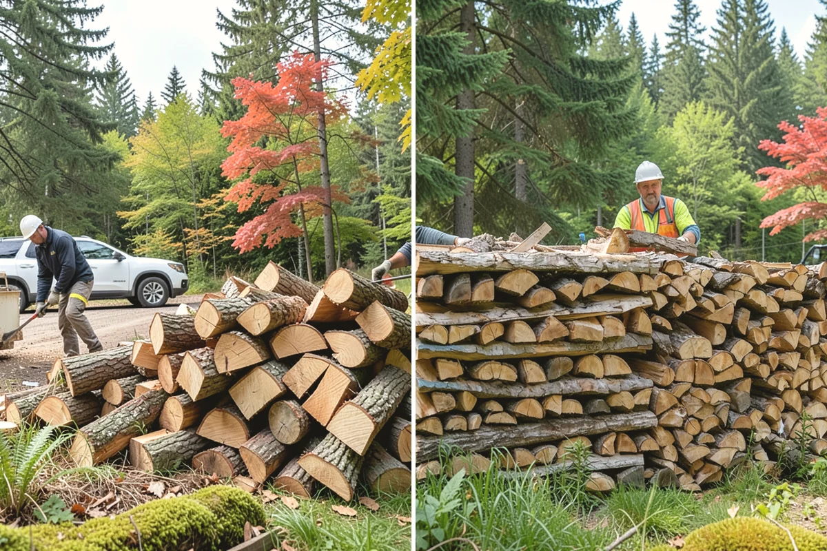 Log Bucking in Carbonado, Pierce County, WA - We confirm your preferred round length