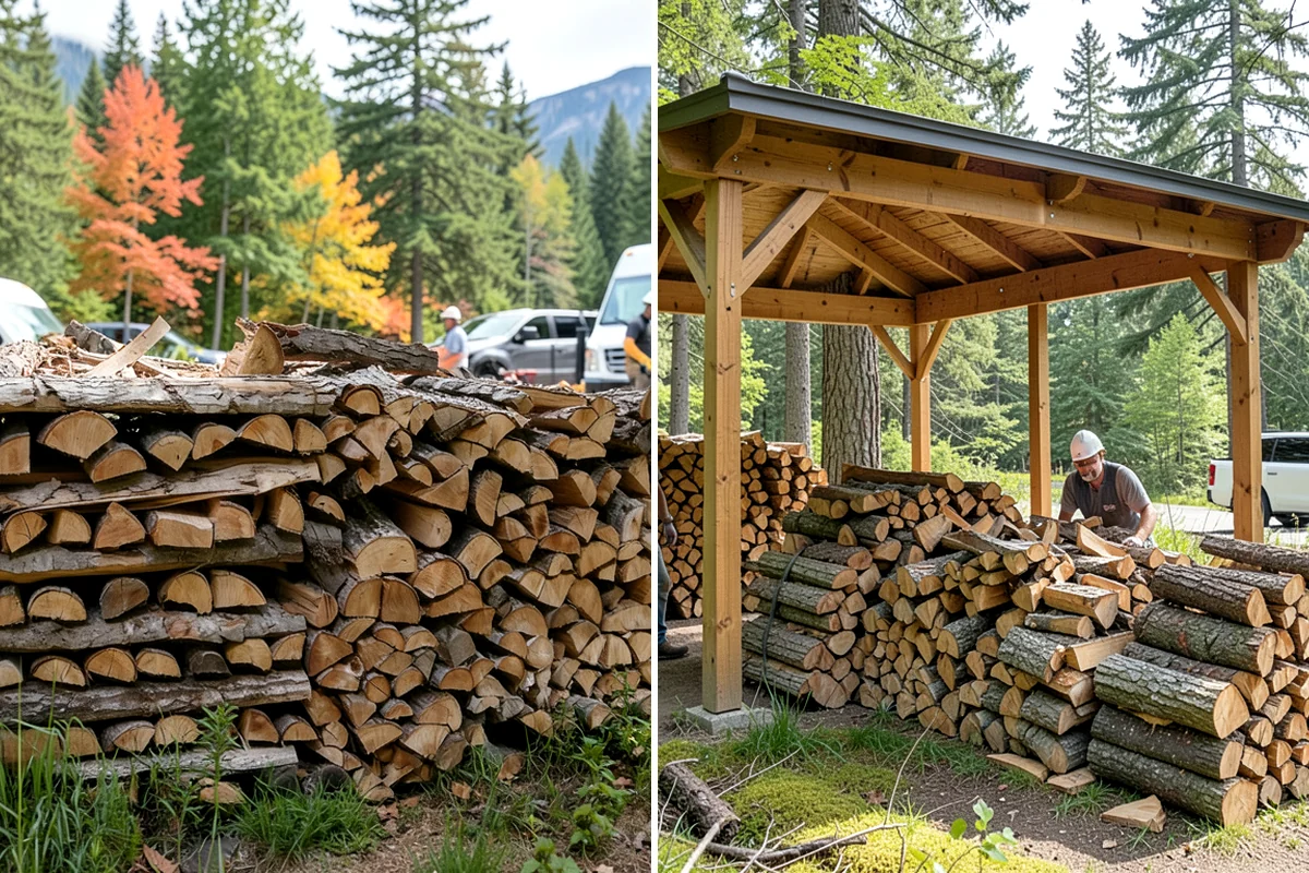 Log Bucking in Clyde Hill, King County, WA - We confirm your preferred round length