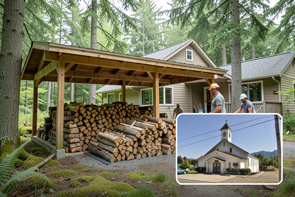 Log Bucking in Concrete, Skagit County, WA - Consistent, stove-friendly round lengths