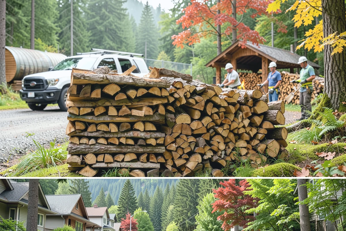 Log Bucking in Darrington, WA - Bucking ahead of the dry season sets your wood up to be split and seasoned before winter.