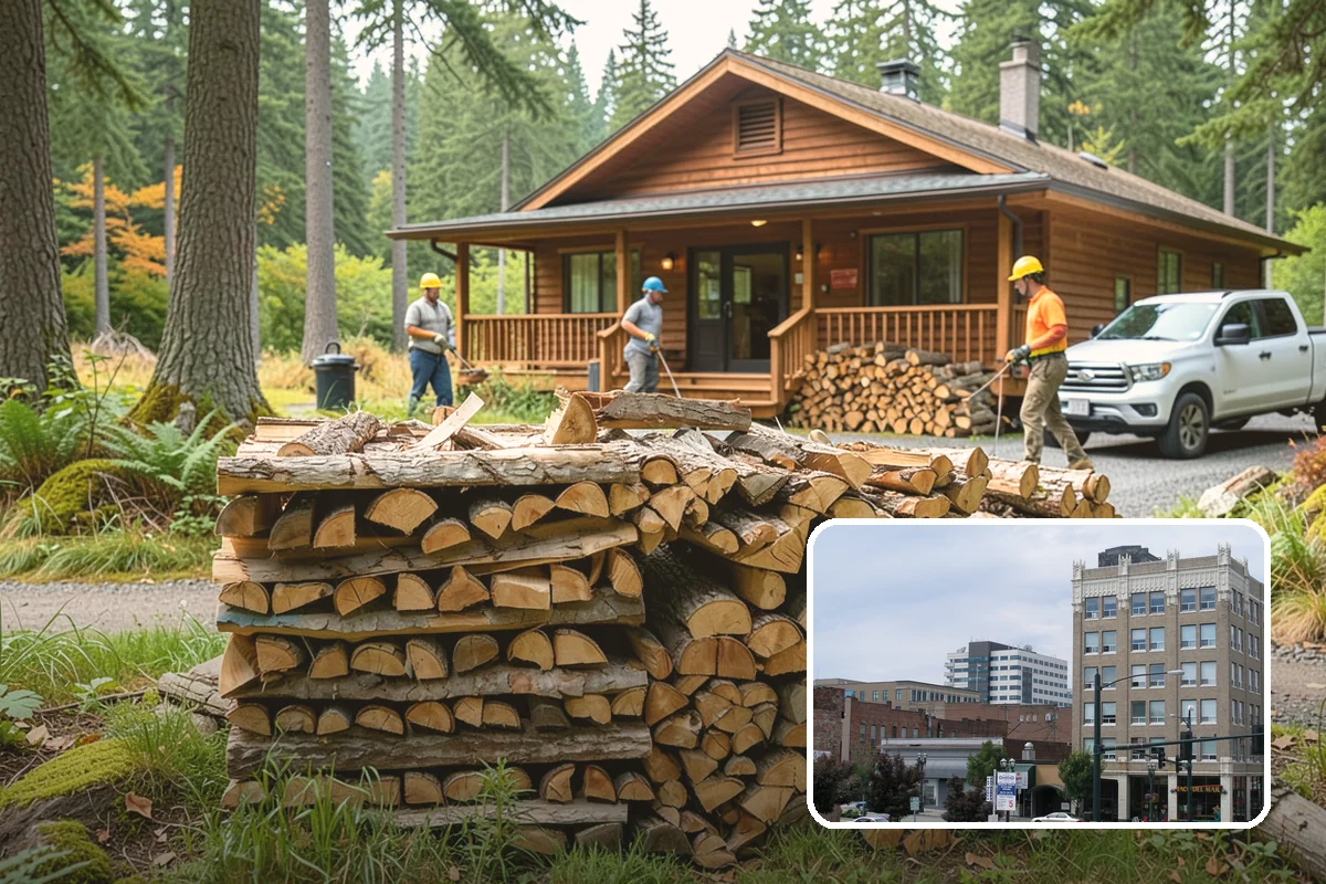 Log Bucking in Everett, Snohomish County, WA - Consistent, stove-friendly round lengths