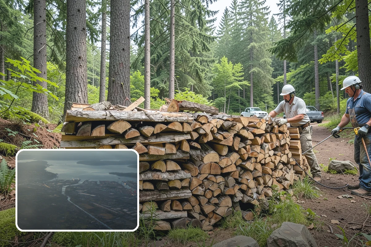 Log Bucking in Fife, Pierce County, WA - Consistent, stove-friendly round lengths