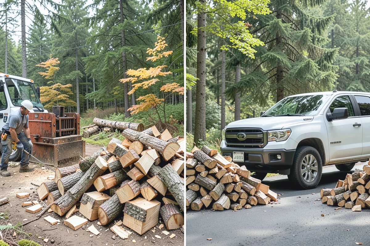 Log Bucking in Gold Bar, Snohomish County, WA - We confirm your preferred round length