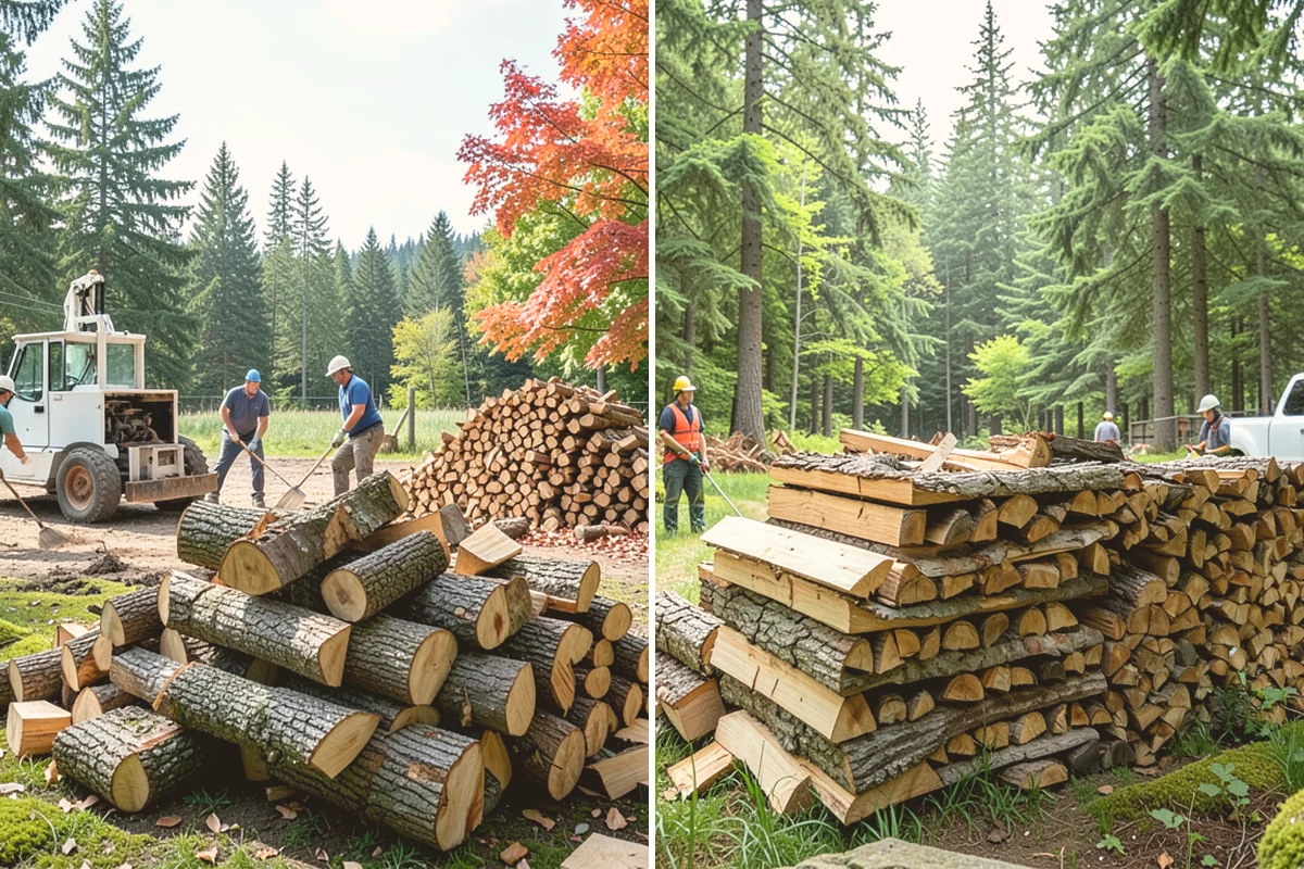 Log Bucking in Index, Snohomish County, WA - We confirm your preferred round length