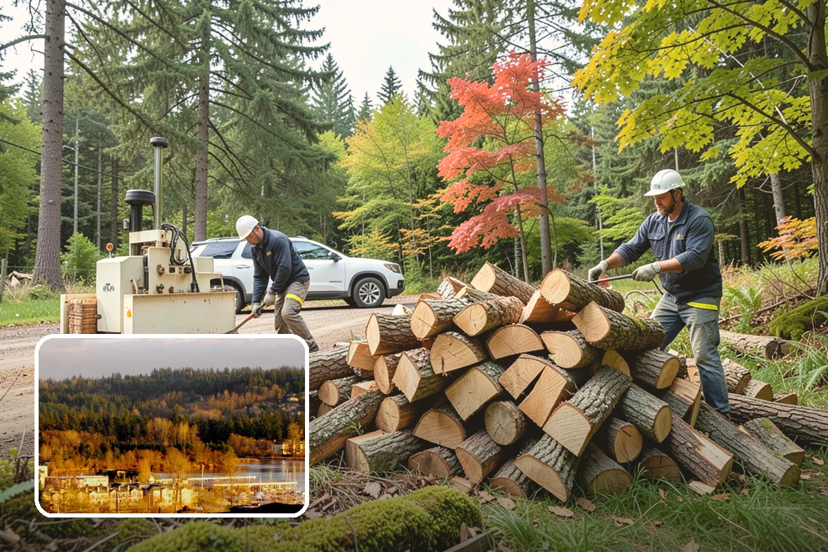 Log Bucking in Kenmore, King County, WA - Consistent, stove-friendly round lengths