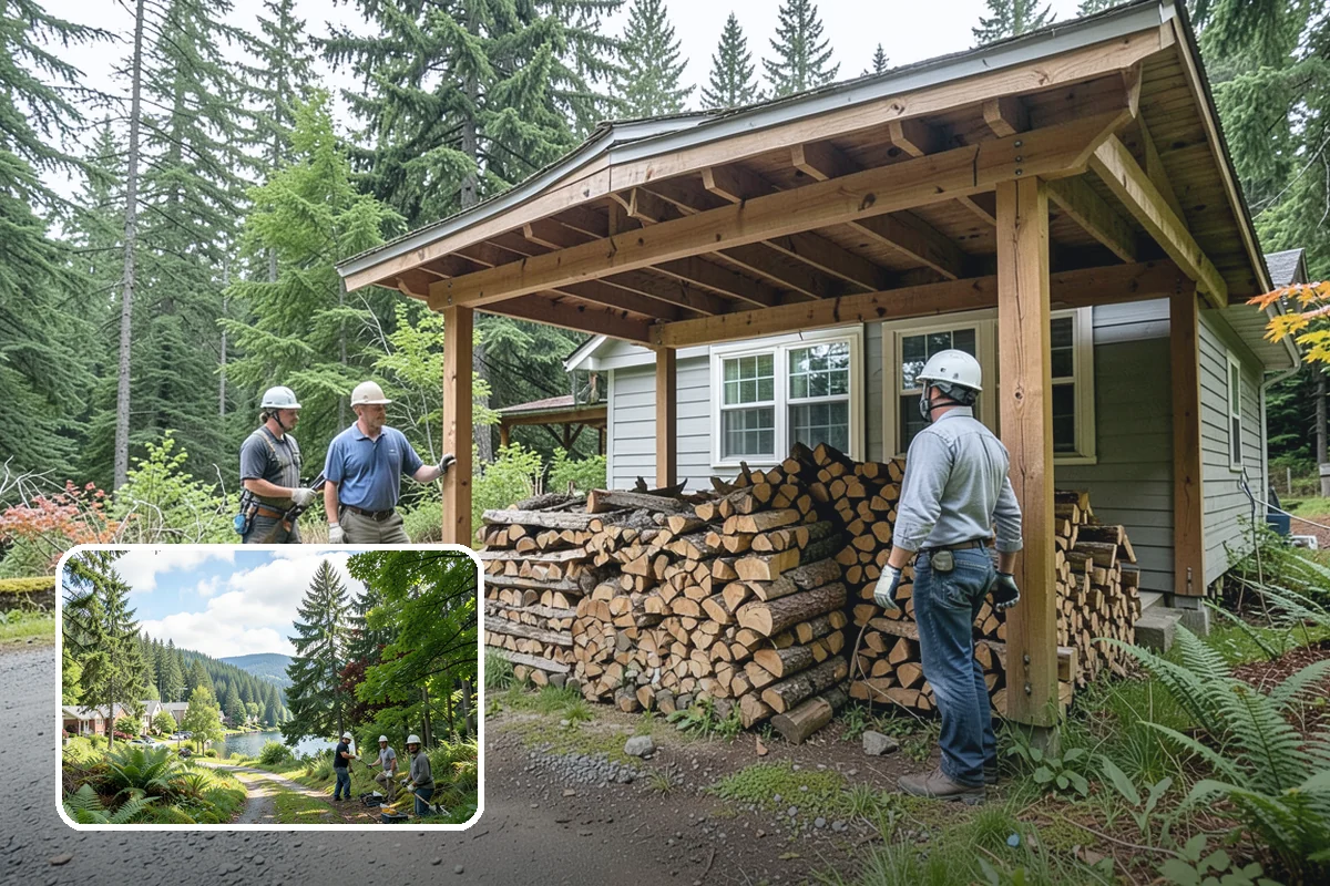 Log Bucking in Lake Forest Park, King County, WA - Consistent, stove-friendly round lengths