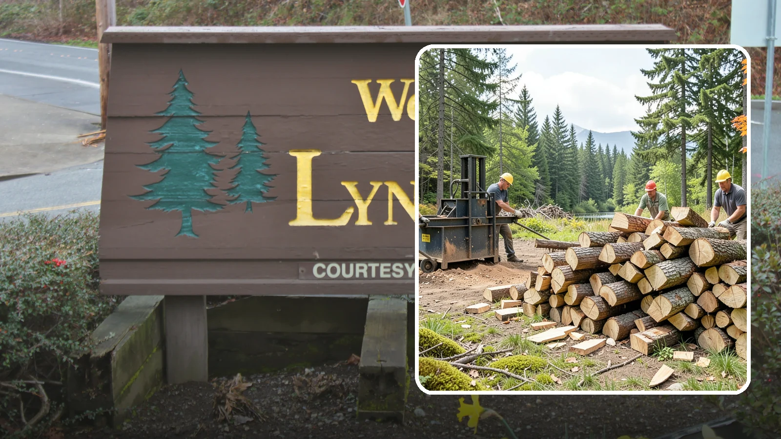 Log Bucking in Lynnwood, Snohomish County, WA - We buck logs and long trunks into firewood-length rounds ready for splitting.