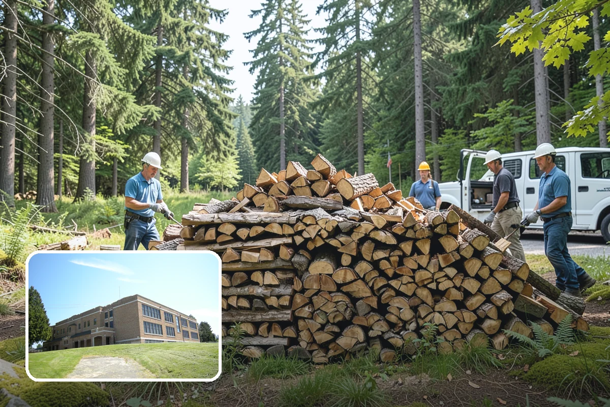 Log Bucking in Maple Valley, King County, WA - Consistent, stove-friendly round lengths