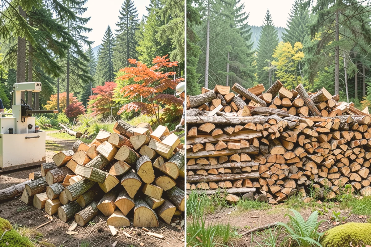 Log Bucking in Milton, King County, WA - We confirm your preferred round length