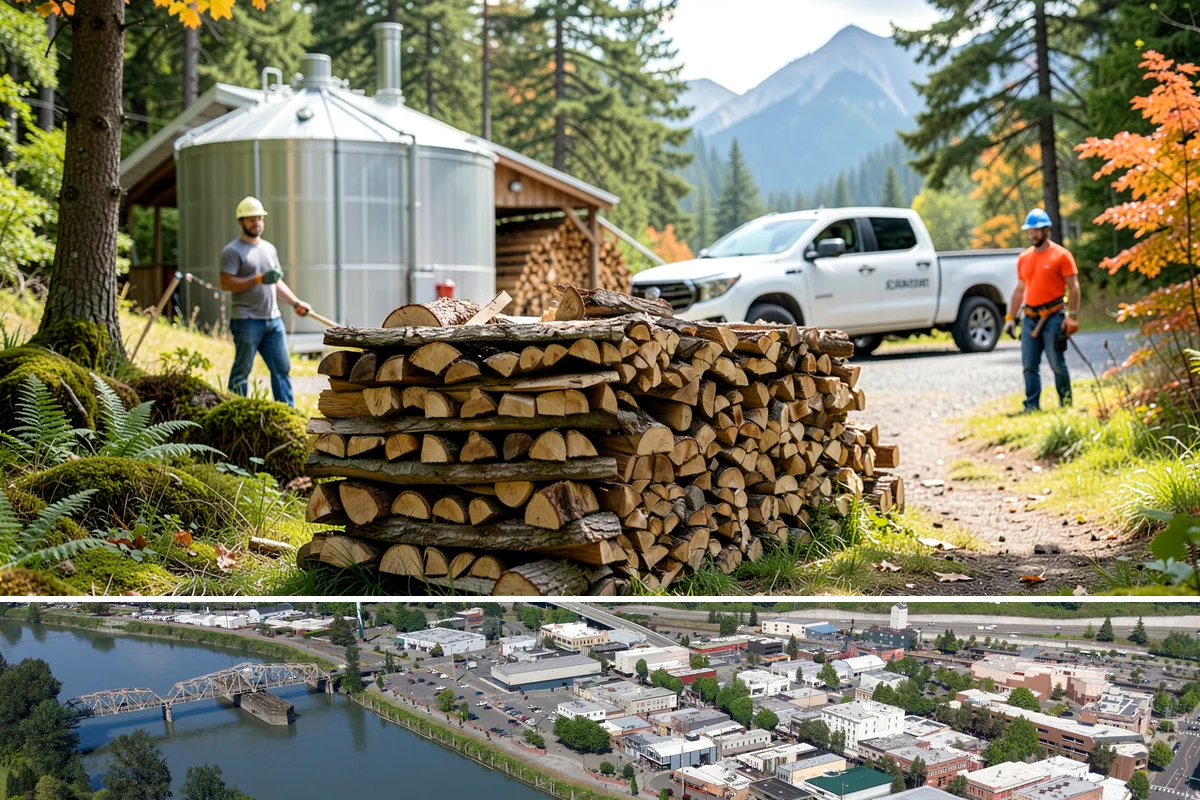 Log Bucking in Mount Vernon, WA - Bucking ahead of the dry season sets your wood up to be split and seasoned before winter.