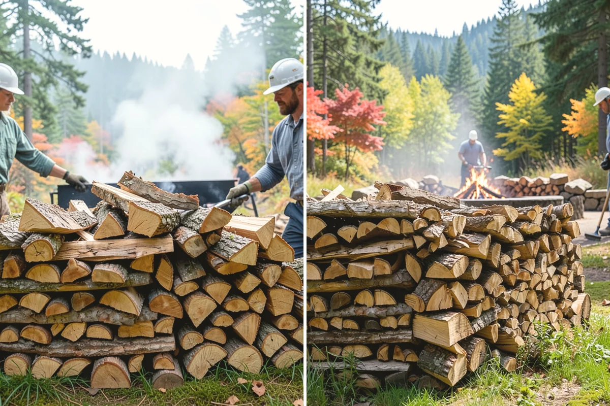 Log Bucking in Mukilteo, Snohomish County, WA - We confirm your preferred round length