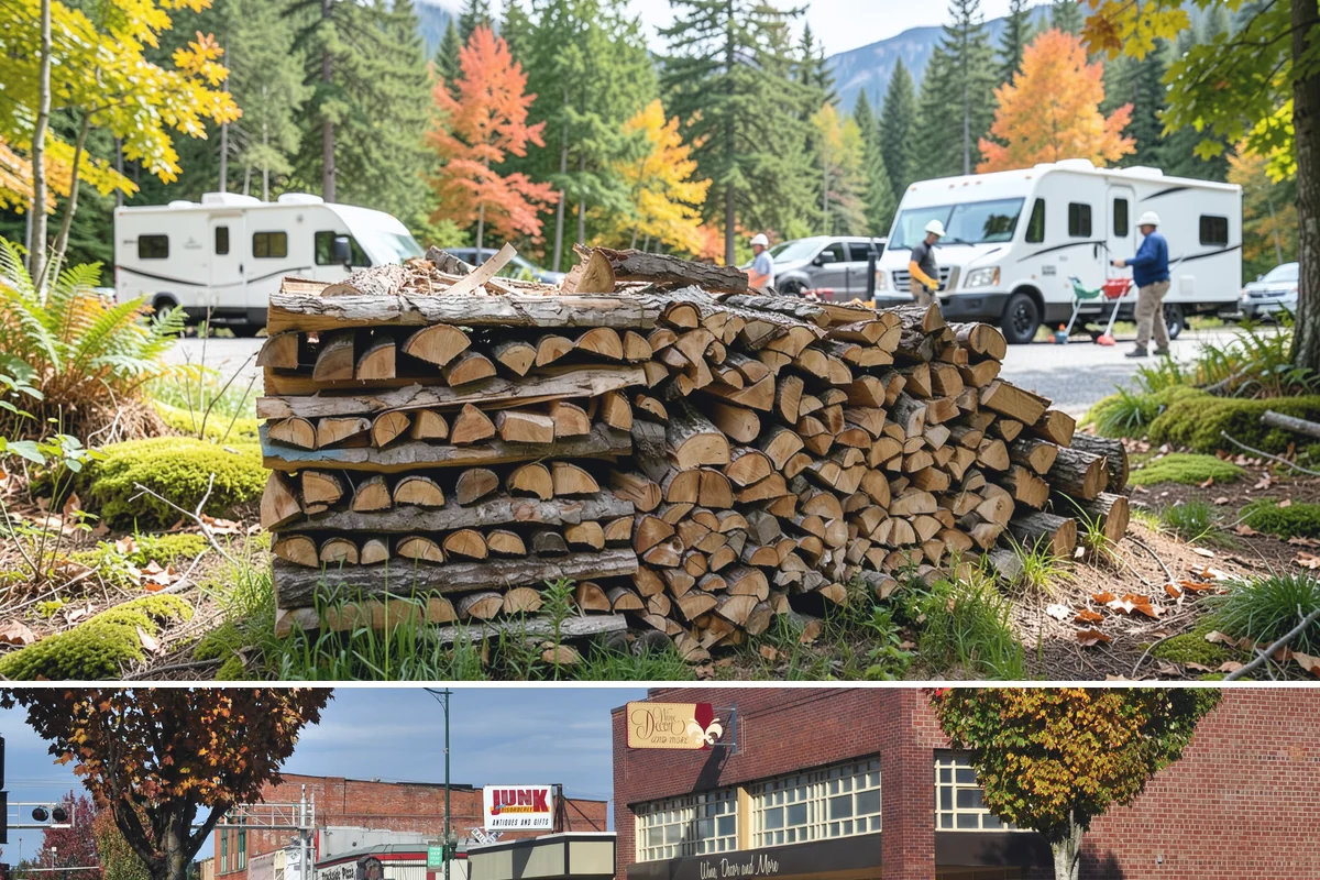 Log Bucking in Puyallup, Pierce County, WA - Bucking ahead of the dry season sets your wood up to be split and seasoned before winter.