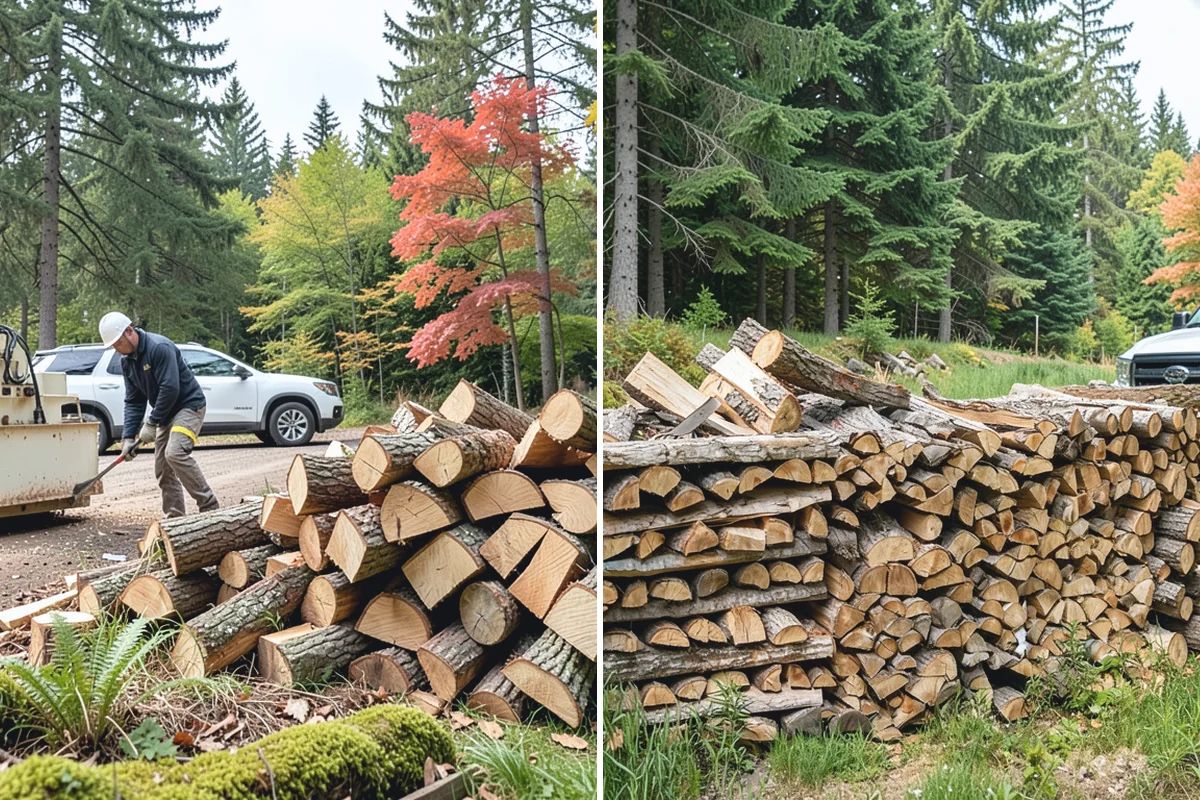 Log Bucking in Roy, Pierce County, WA - We confirm your preferred round length