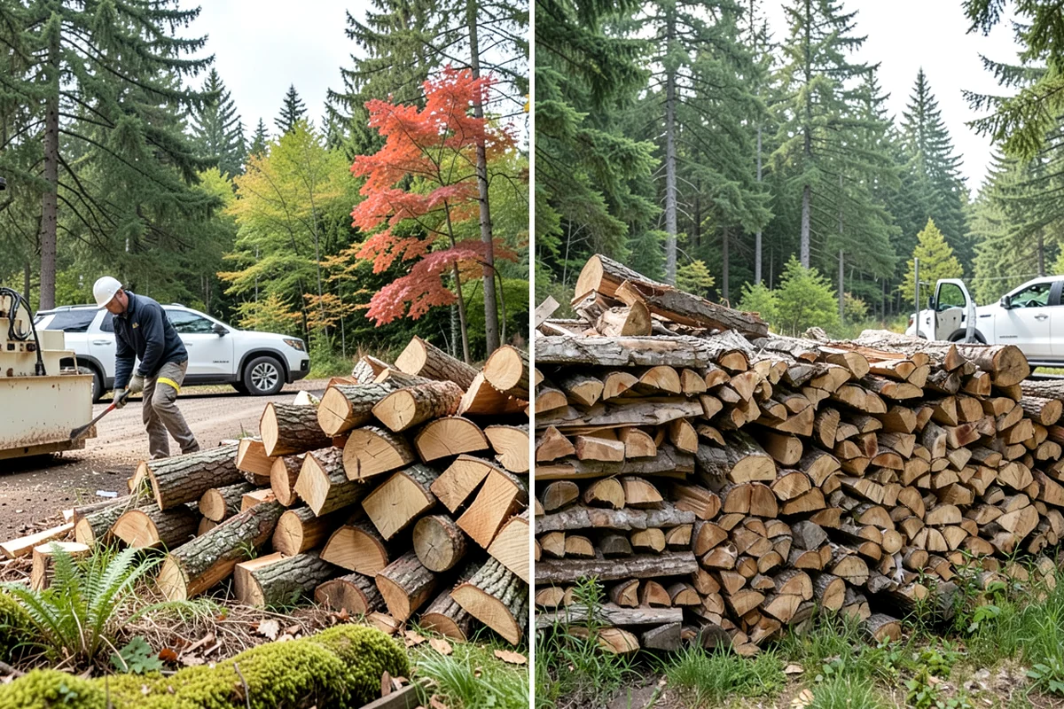 Log Bucking in Sedro-Woolley, Skagit County, WA - We confirm your preferred round length