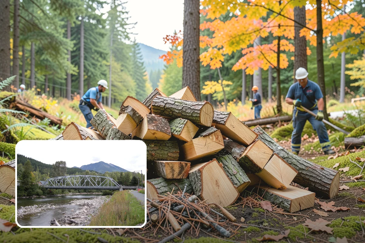 Log Bucking in Skykomish, King County, WA - Consistent, stove-friendly round lengths