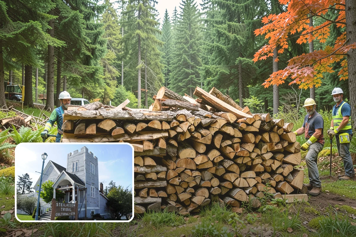 Log Bucking in Steilacoom, Pierce County, WA - Consistent, stove-friendly round lengths