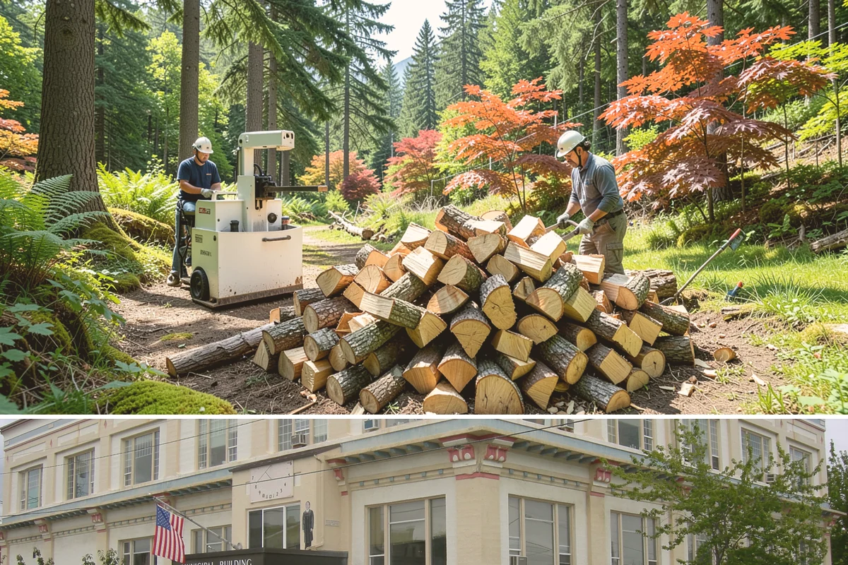 Log Splitting Service in Anacortes, Skagit County, WA - Fall and winter are popular for processing wood you plan to burn soon, while spring splitting sets up summer seasoning.