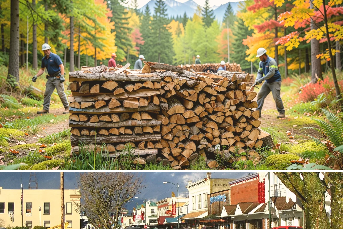 Log Splitting Service in Arlington, Snohomish County, WA - Fall and winter are popular for processing wood you plan to burn soon, while spring splitting sets up summer seasoning.