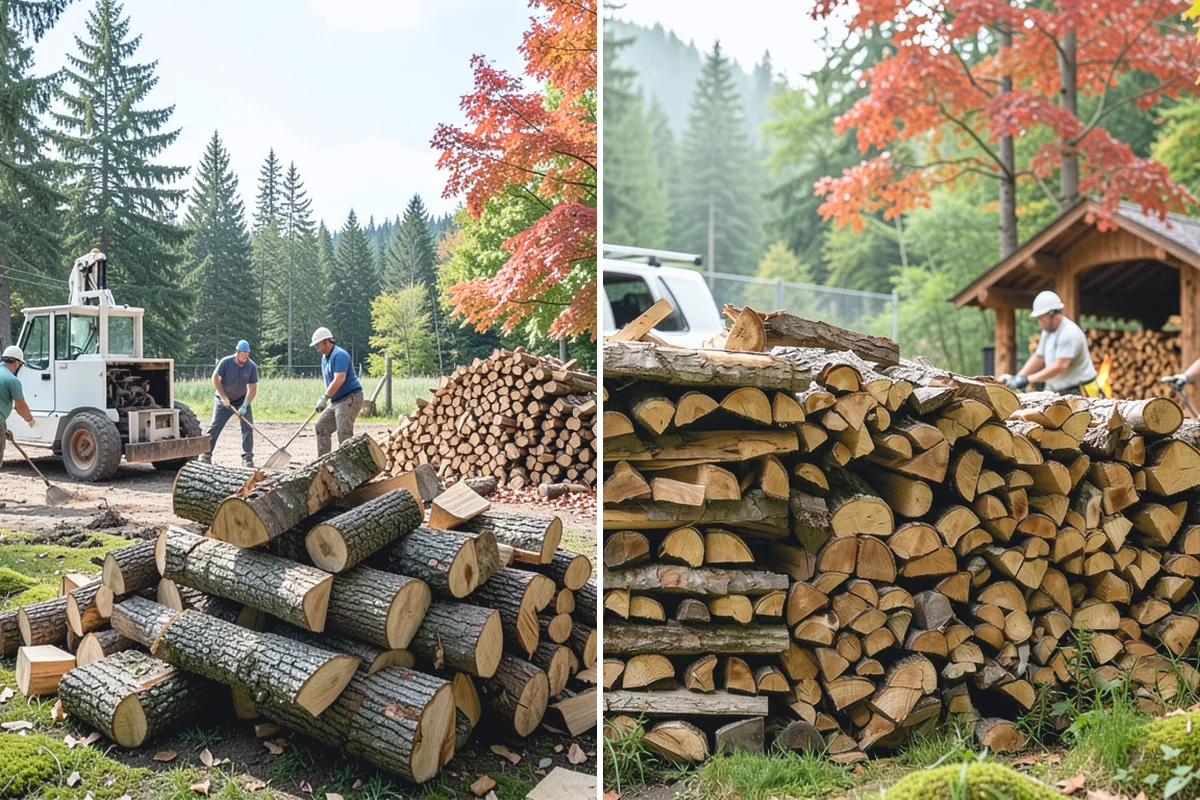 Log Splitting Service in Auburn, King County, WA - Assess the logs and confirm the split size you want