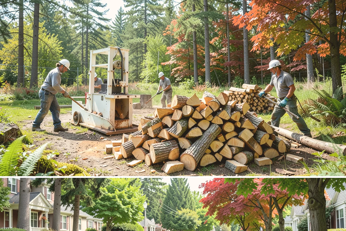 Log Splitting Service in Beaux Arts Village, King County, WA - Fall and winter are popular for processing wood you plan to burn soon, while spring splitting sets up summer seasoning.
