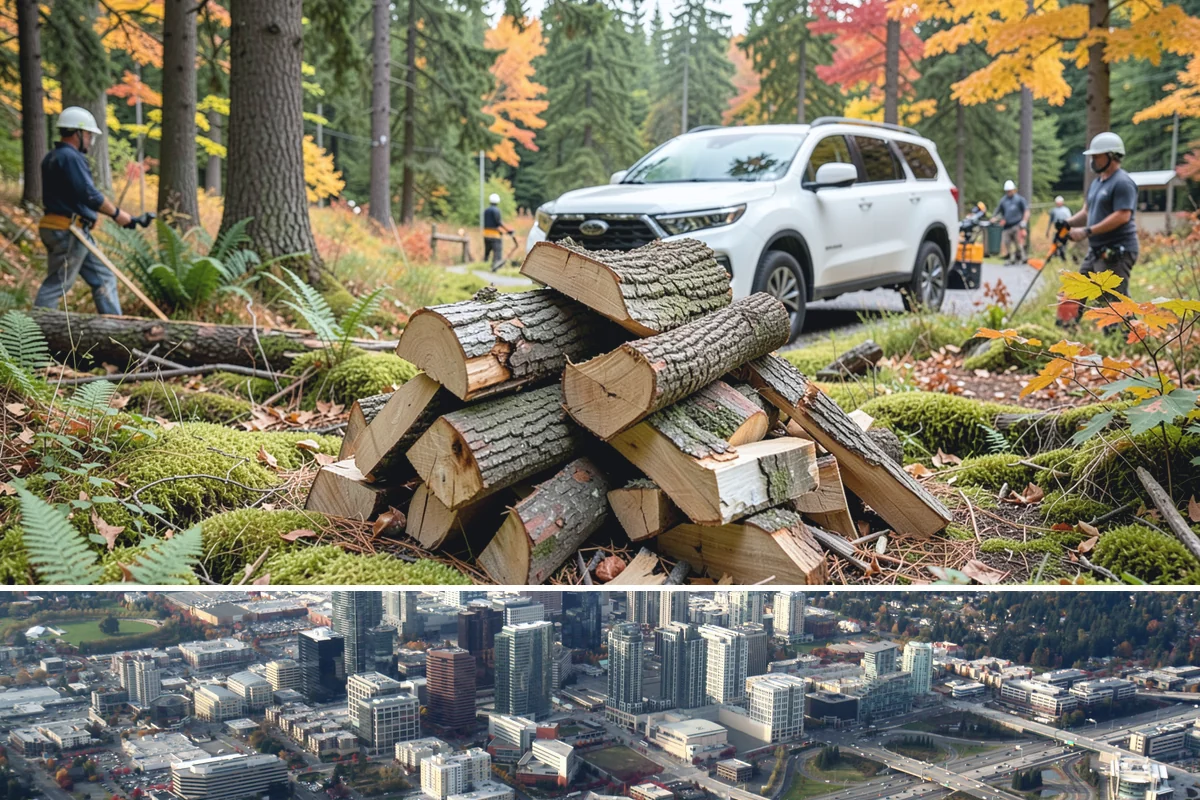 Log Splitting Service in Bellevue, King County, WA - Fall and winter are popular for processing wood you plan to burn soon, while spring splitting sets up summer seasoning.