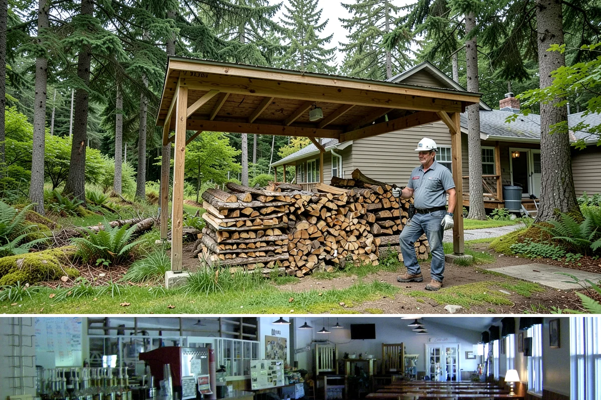 Log Splitting Service in Black Diamond, King County, WA - Fall and winter are popular for processing wood you plan to burn soon, while spring splitting sets up summer seasoning.