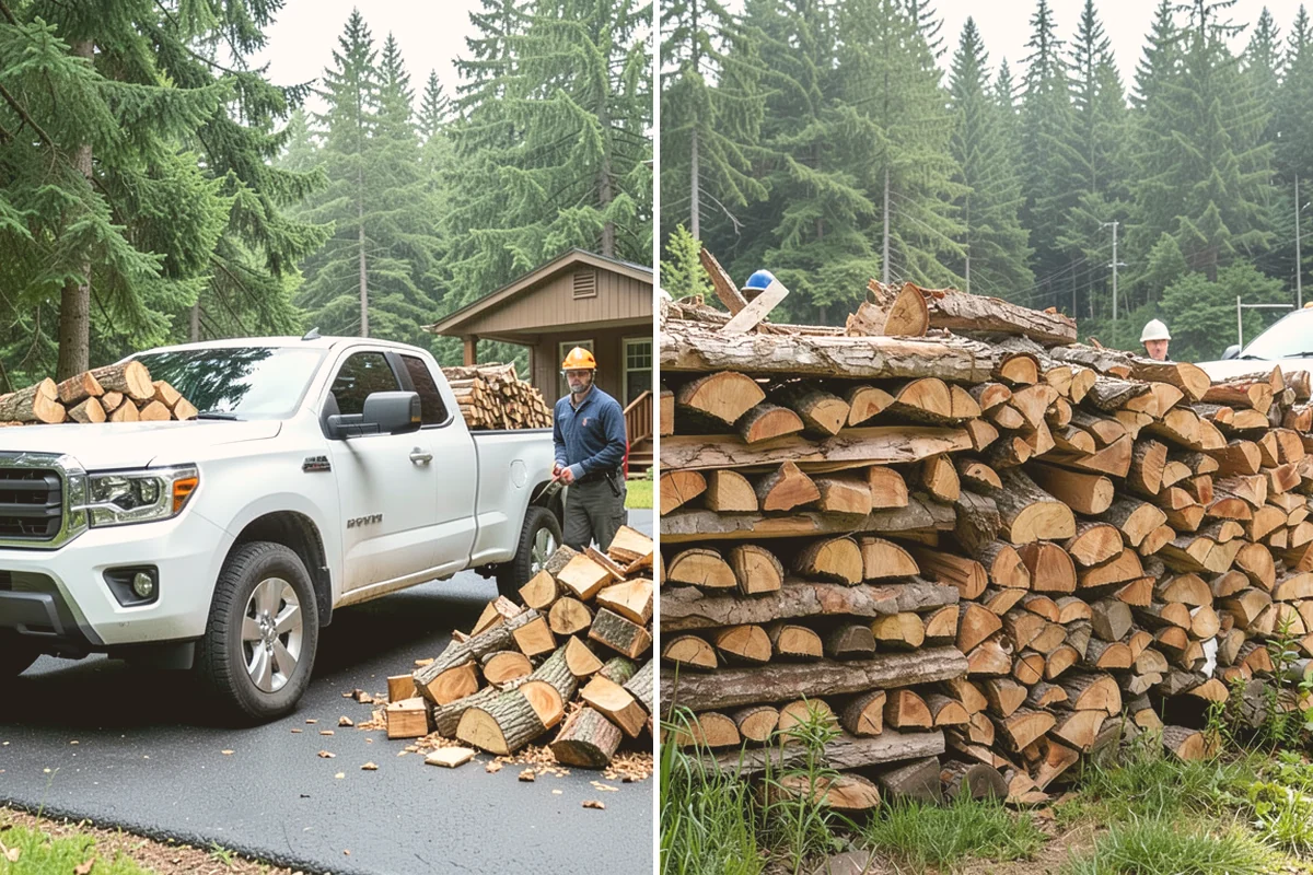Log Splitting Service in Bothell, King County, WA - Assess the logs and confirm the split size you want