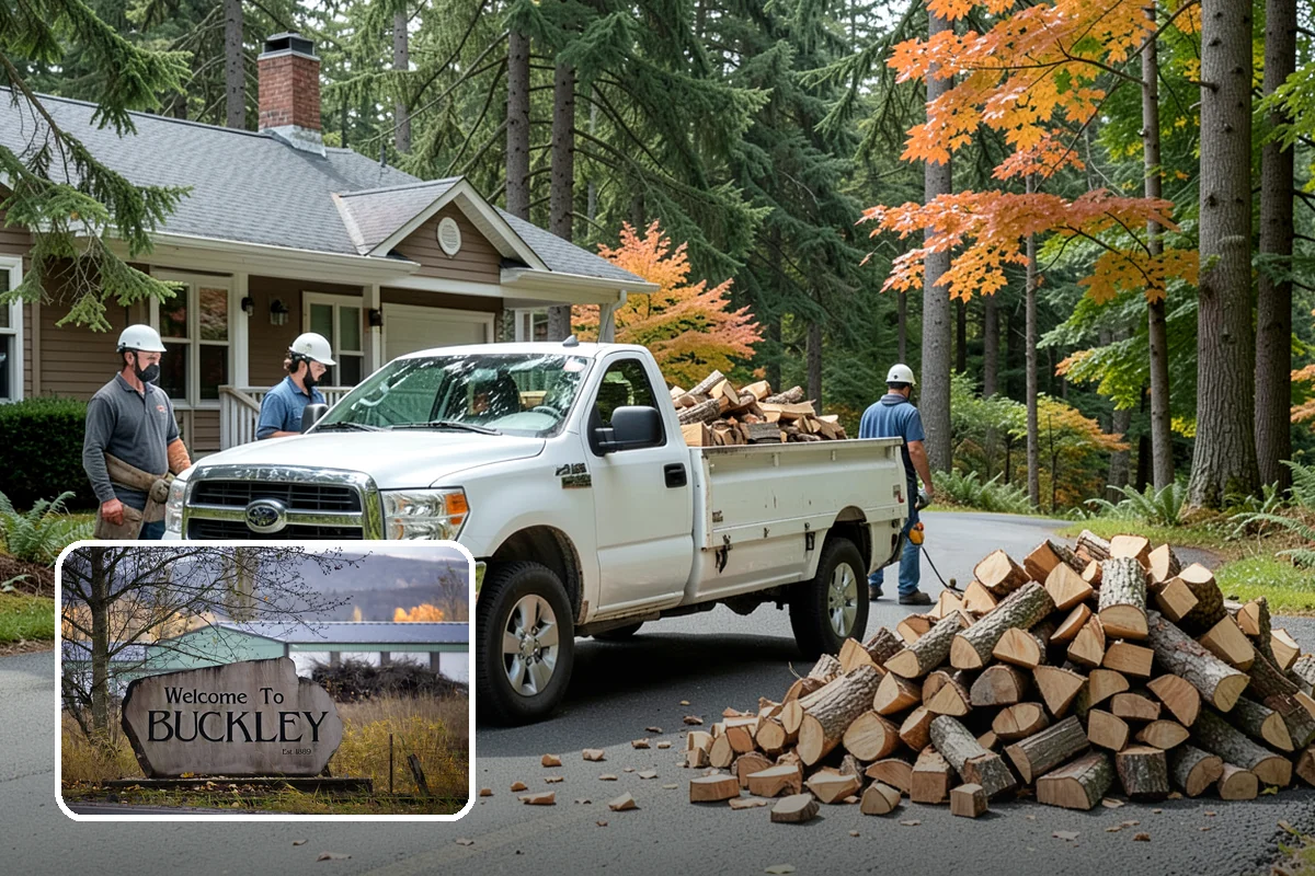 Log Splitting Service in Buckley, Pierce County, WA - Turns raw logs into ready-to-stack firewood