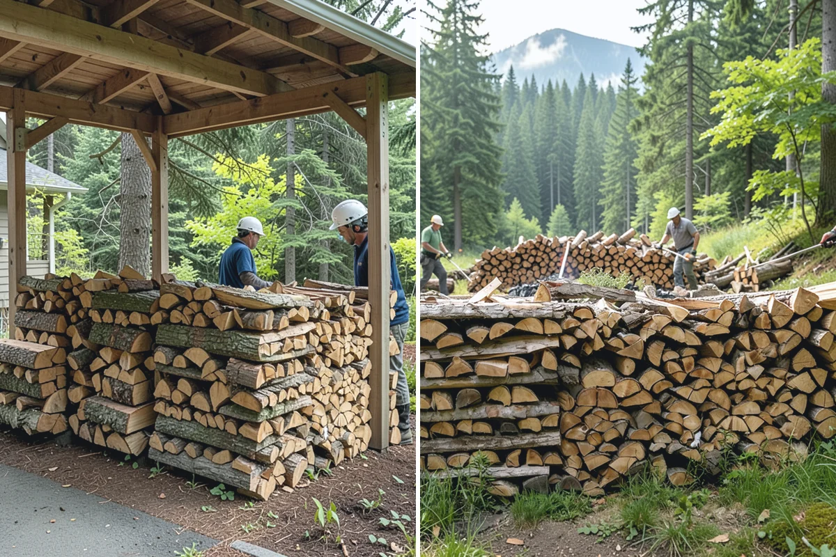 Log Splitting Service in Buckley, Pierce County, WA - Assess the logs and confirm the split size you want