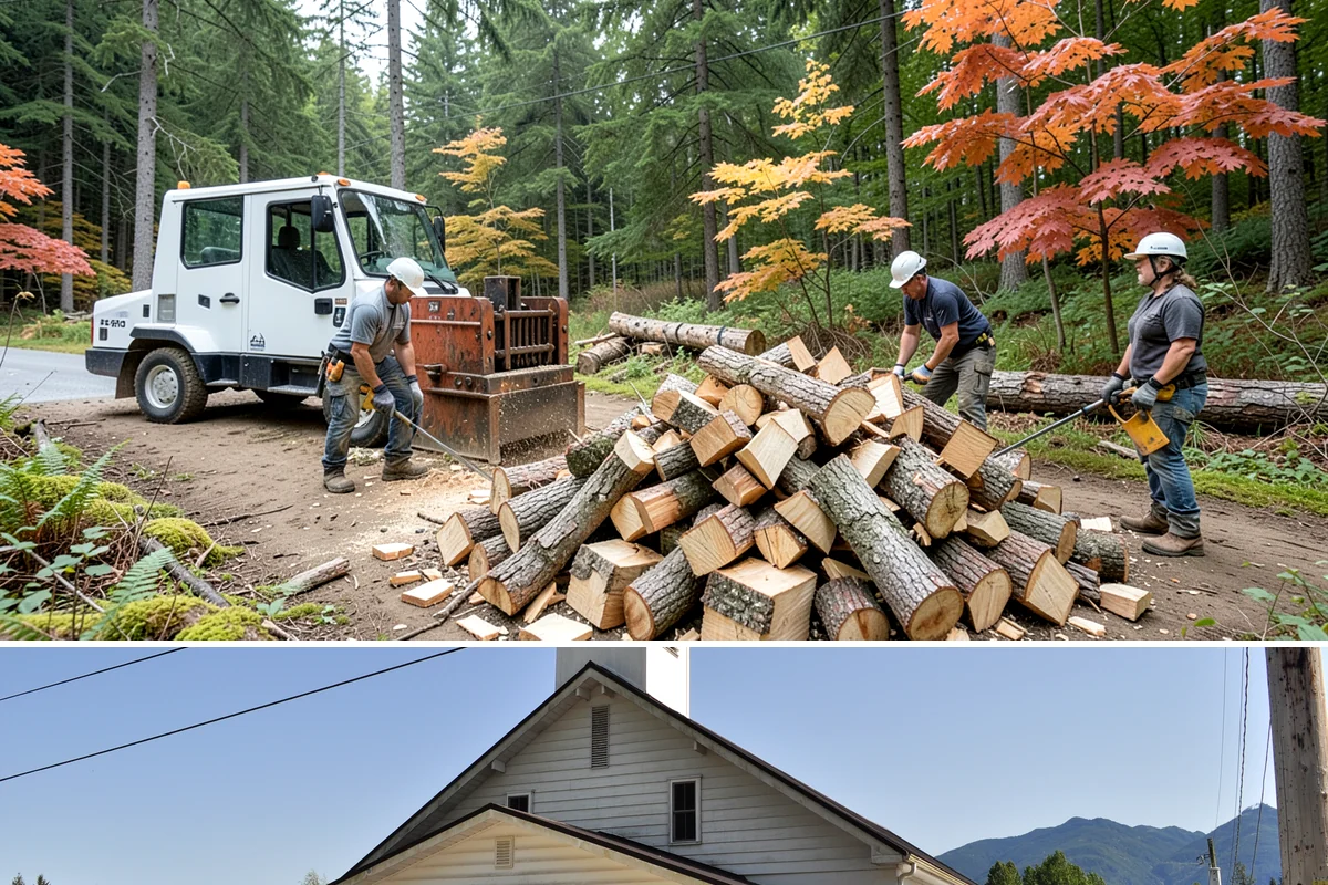 Log Splitting Service in Concrete, Skagit County, WA - Fall and winter are popular for processing wood you plan to burn soon, while spring splitting sets up summer seasoning.