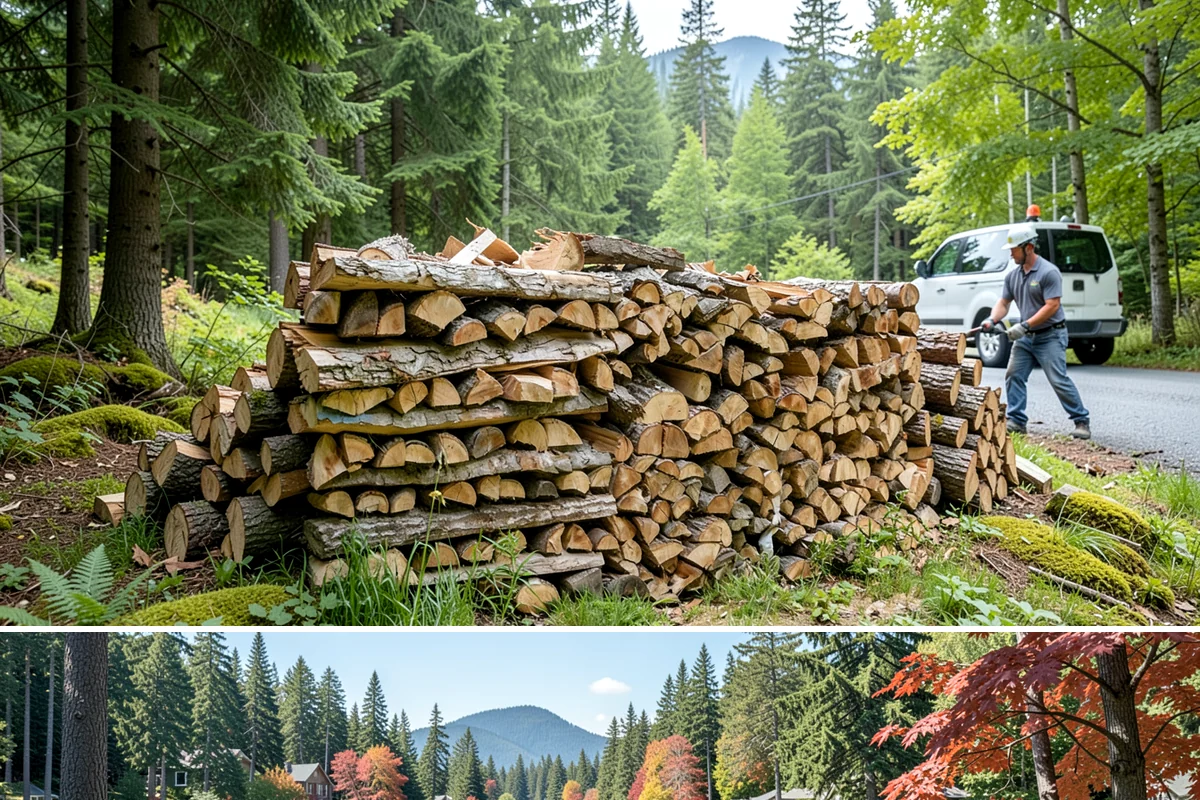 Log Splitting Service in Covington, King County, WA - Fall and winter are popular for processing wood you plan to burn soon, while spring splitting sets up summer seasoning.
