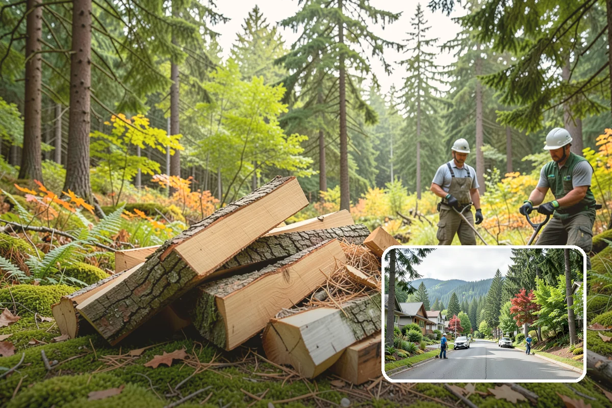 Log Splitting Service in Darrington, Snohomish County, WA - Turns raw logs into ready-to-stack firewood