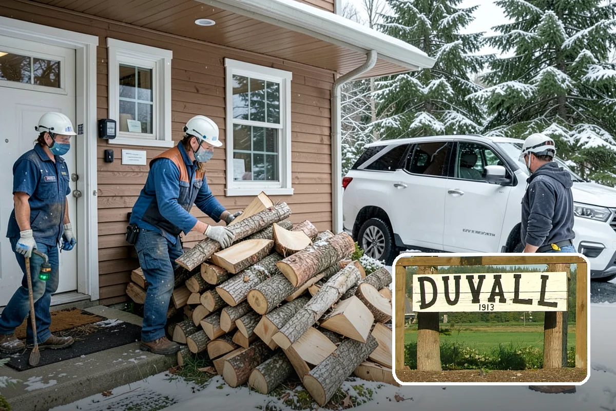 Log Splitting Service in Duvall, King County, WA - Turns raw logs into ready-to-stack firewood