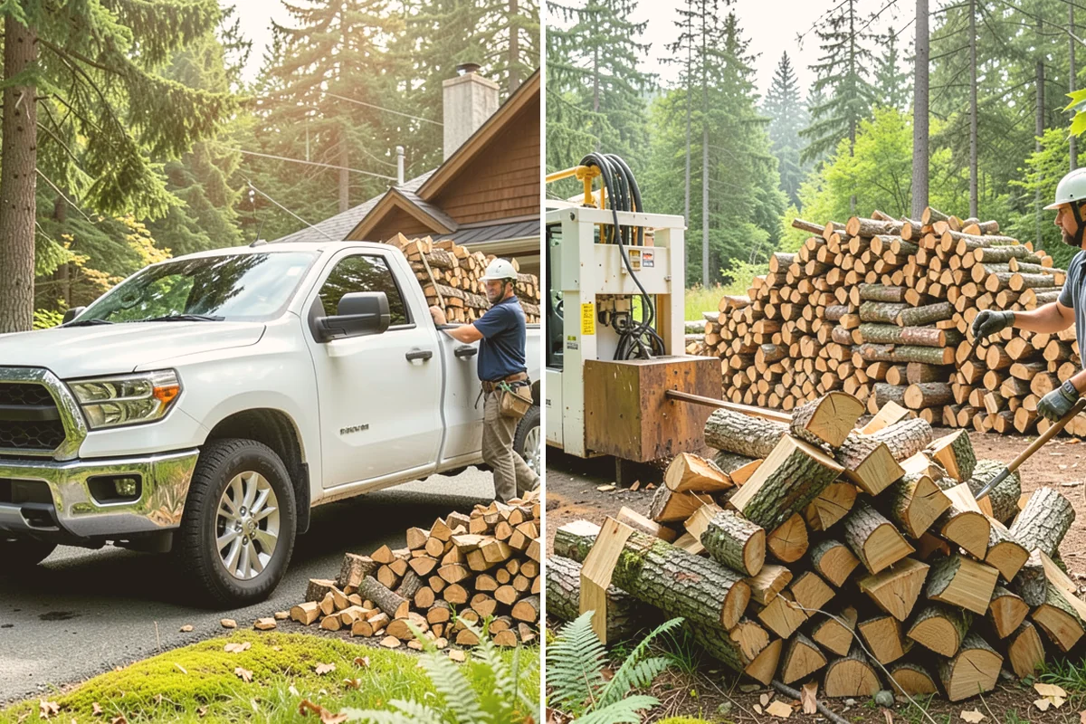 Log Splitting Service in Eatonville, WA - Assess the logs and confirm the split size you want