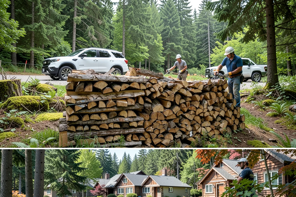 Log Splitting Service in Edgewood, Pierce County, WA - Fall and winter are popular for processing wood you plan to burn soon, while spring splitting sets up summer seasoning.