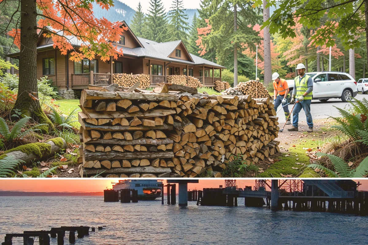Log Splitting Service in Edmonds, Snohomish County, WA - Fall and winter are popular for processing wood you plan to burn soon, while spring splitting sets up summer seasoning.