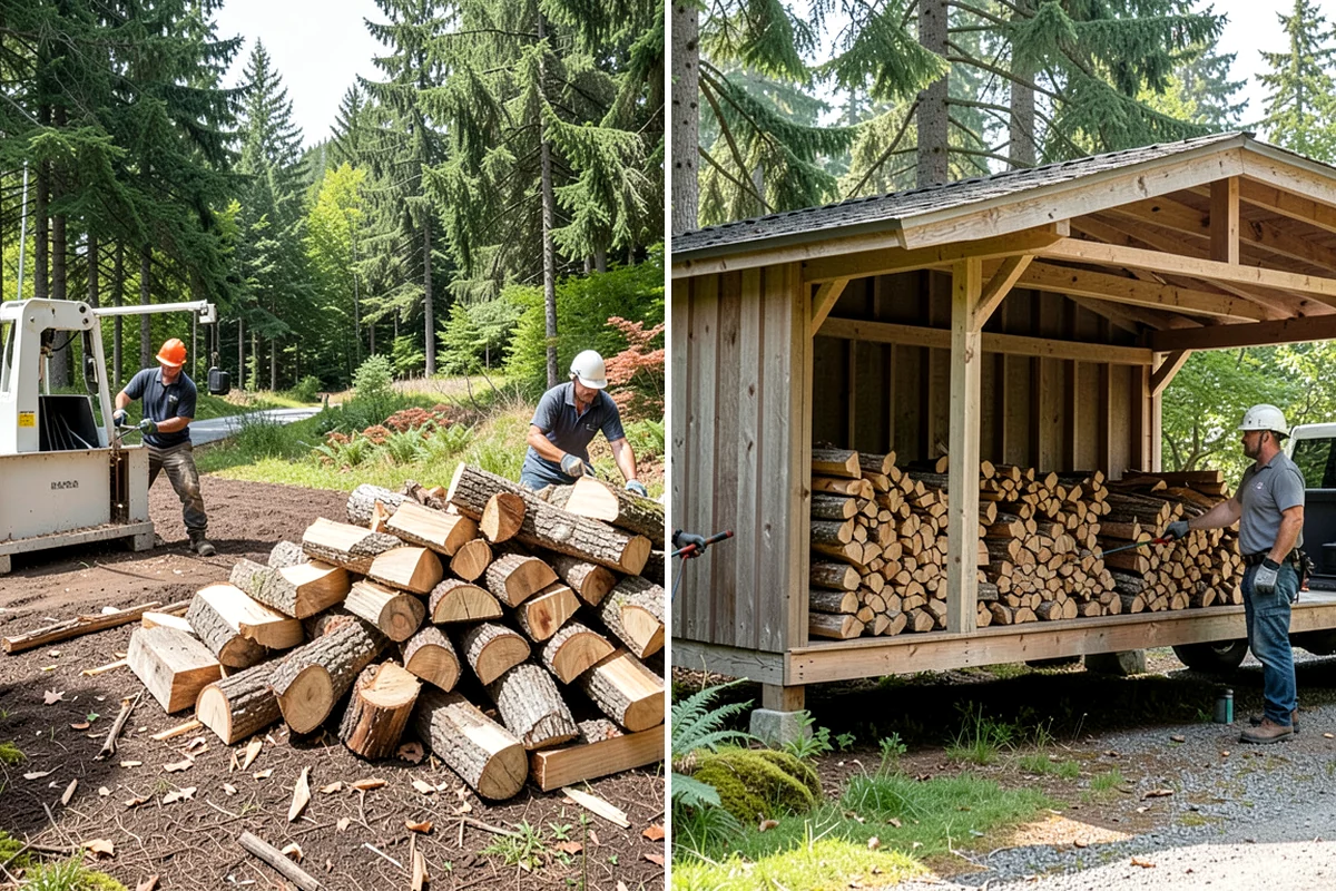 Log Splitting Service in Federal Way, King County, WA - Assess the logs and confirm the split size you want