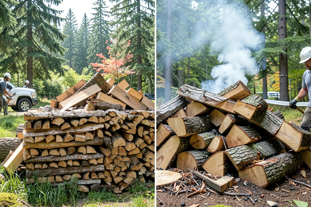 Log Splitting Service in Fircrest, Pierce County, WA - Assess the logs and confirm the split size you want