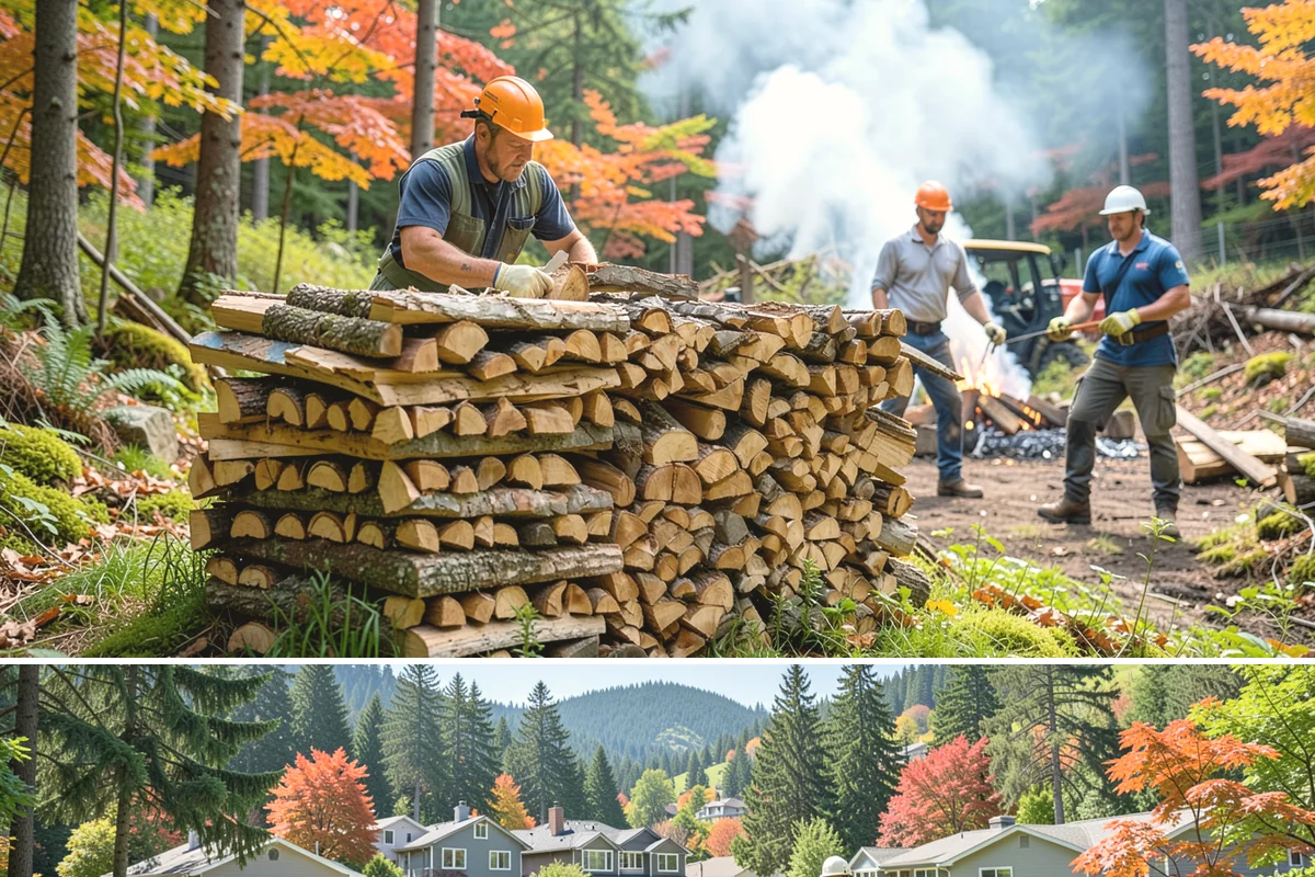 Log Splitting Service in Fircrest, Pierce County, WA - Fall and winter are popular for processing wood you plan to burn soon, while spring splitting sets up summer seasoning.
