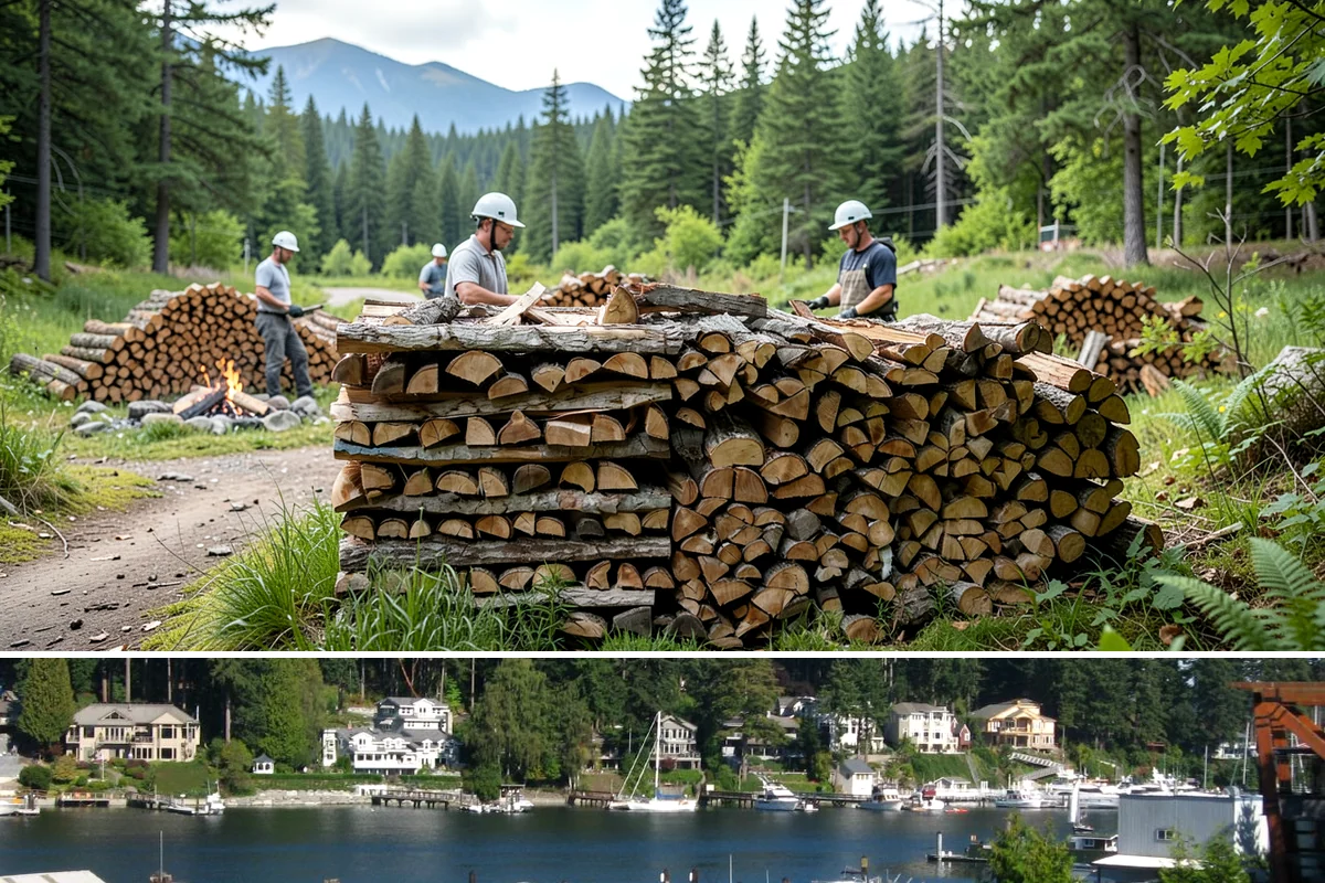Log Splitting Service in Gig Harbor, Pierce County, WA - Fall and winter are popular for processing wood you plan to burn soon, while spring splitting sets up summer seasoning.