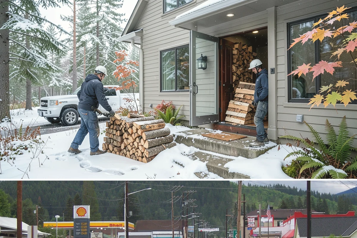 Log Splitting Service in Granite Falls, Snohomish County, WA - Fall and winter are popular for processing wood you plan to burn soon, while spring splitting sets up summer seasoning.